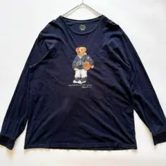 希少✨ポロラルフローレン ポロベア 長袖Tシャツ ネイビー XL USAバスケ