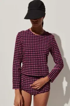 RACHEL COMEY ギンガムチェック 長袖トップス