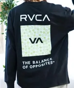 【新品】RVCA/ルーカ ロンT 長袖 バックプリント オーバーサイズ　ブラック
