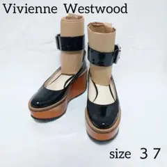 vivienne westwood プラットフォーム ベルト パンプス 黒
