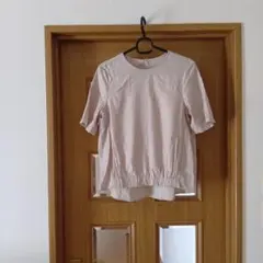 アルファキュービック　カットソー　ライトベージュ　　麻入り
