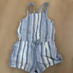 ストライプ柄サロペット