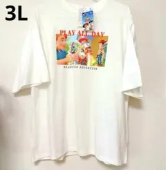 新品 トイストーリー3 Tシャツ ウッディ バズ ピクサー 30周年 3L