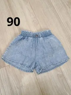 90　しまむら　RELA　デニム　ショートパンツ