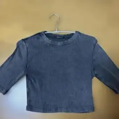 JEANASIS リブ編み クロップドTシャツ