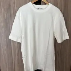 ZARA ホワイト クルーネック Tシャツ