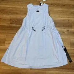 adidas ノースリーブワンピース ライトブルー 新品