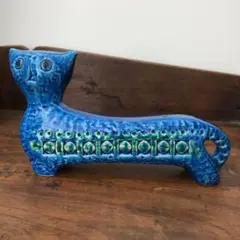 ビトッシ アルド・ロンディ リミニブルー 猫 オブジェ BITOSSI ネコ 青