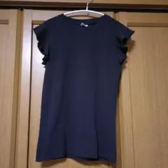 フレア袖シャツ☆ブラックМサイズ