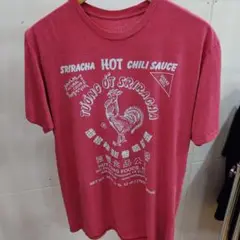 Srirachaホットチリソース Tシャツ 赤 海外輸入