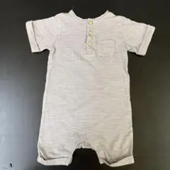 H&M ストライプロンパース 6M