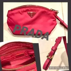プラダ ポーチ 美品 ピンク