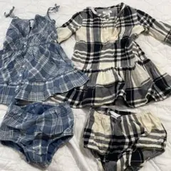 Ralph Lauren 12M チェック柄セット