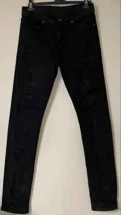 希少品★美品★ZARA Denim wear ダメージリペア加工テーパードデニム