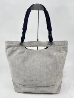 グレー トートバッグ ロープハンドル