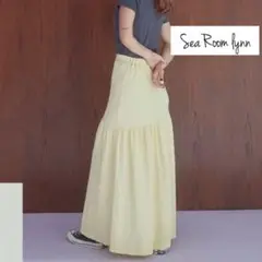 シールームリン×babykiy コラボ シャーリングロングスカート