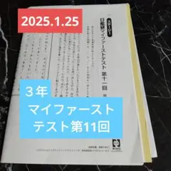２０２４年度 日能研 3年生 第1回～11回 マイファーストテスト(原本) 2024年度 日能研 3年生 第1回～11回 マイファーストテスト(原本)