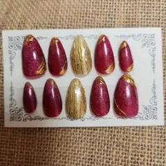 レッドマグネット ネイルチップ 現品販売 003