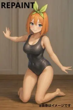 【リペイント】五等分の花嫁 中野四葉 フィギュア 透け塗装 凸あり