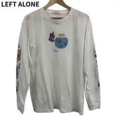 LEFT ALONE カラフル 長袖 ロングTシャツ 丸首 カジュアル POP
