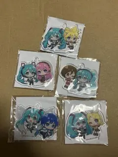 初音ミク ローソン コラボ アクリルキーホルダー　5点