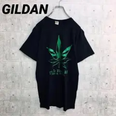 x0234 ギルダン Tシャツ 黒 M ビックプリント