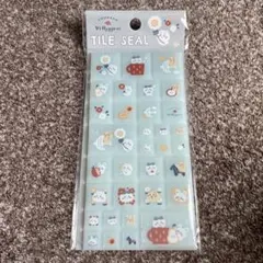 ちいかわ　北欧風タイルシール　ブルー