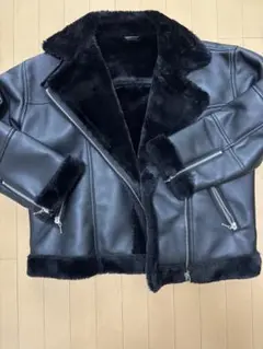 美品 22AW jouetie ヴィンテージライク2WAYライダース M 黒 ヴィンテージライク2WAYライダース｜ジュエティ（jouetie