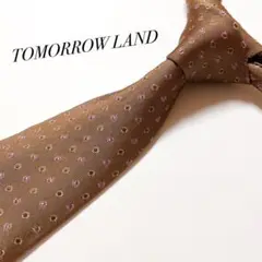 美品 トゥモローランド ネクタイ ハイブランド ドット柄 小紋柄 金 ビジネス