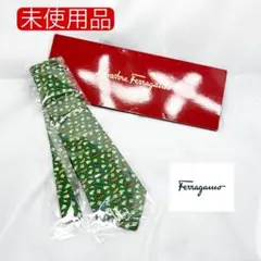 ■新品■未使用■ フェラガモ シルク100% 折り紙 総柄 ネクタイ