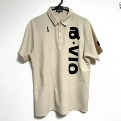 アルチビオ archivio　ポロシャツ　ベージュ　ロゴ　48