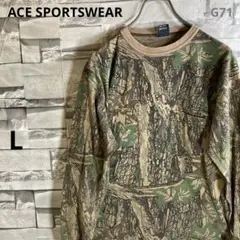 ACE SPORTSWEAR/リアルツリーロングスリーブTシャツ/G71