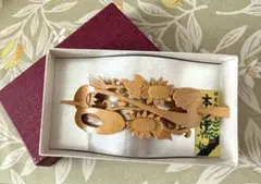 【新品】　本つげ　髪飾り