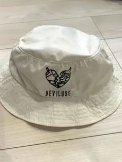 DEVILUSE ホワイト バケットハット デビルユース