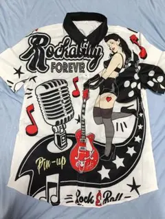 レトロなrock 'n' rollロカビリーアロハシャツ 《限定販売》
