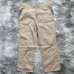 【美品✨】メンズ チノパン カジュアルパンツ (M) ベージュ 綿100%