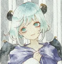 手描きイラスト オリジナル 創作 アクマ3