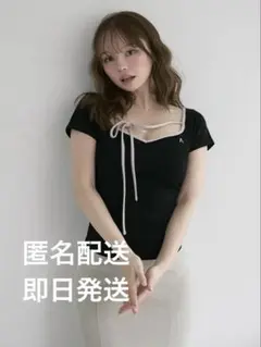 Collie ribbon tops black アンドマリー好きな方ぜひ②