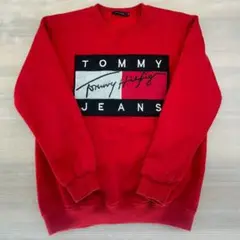$ TOMMY HILFIGER レッド トレーナー