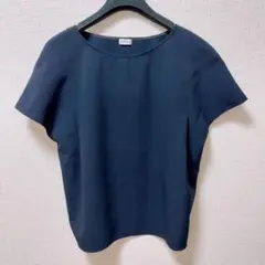 PLST ネイビー 半袖トップス、プラステ夏さらっと涼しい