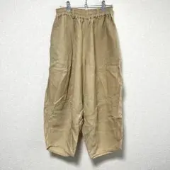 パルティクラール⭐️ サルエルパンツ ウエストゴム入り 麻100% 日本製