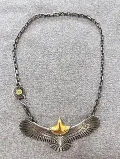 美品　wingrock ウィングロック　先金フェザー　チェーン　ネックレスセット 美品 wingrock ウィングロック 先金フェザー チェーン