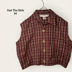 Just The Girls M 短丈 カジュアル レトロノースリーブジャケット