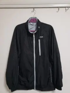 FILA ブラック ナイロンジャケット Lサイズ
