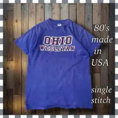 80's USA製ヴィンテージ シングルステッチ Tシャツ M ナスコン