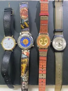 ジャンク時計　4本セット(United,swatch等)