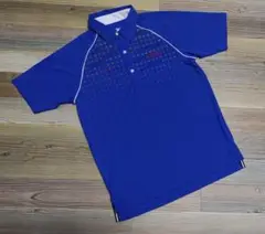 ★Titleist★タイトリスト ドット柄 グラフィックポロシャツ 青★