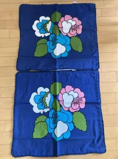 座布団カバー　レトロ　北欧風　2枚　未使用品