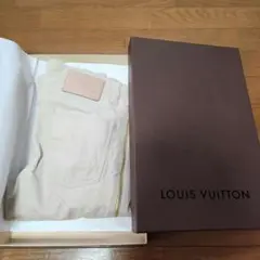 LVコーデュロイパンツ クリーム 38 サイドジップ 未使用