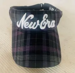 ニューエラ　New Era チェック柄サンバイザー
